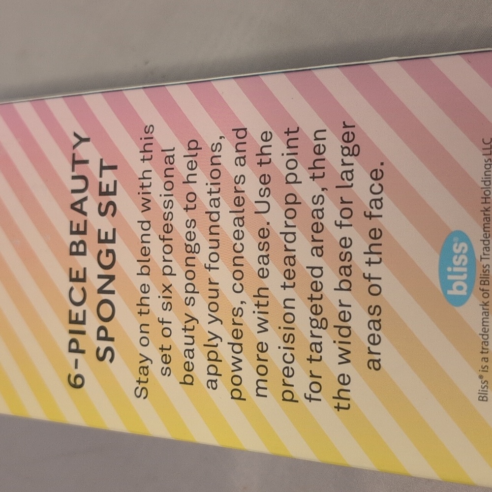 Bliss Beauty Sponges 6 Pack NEW - Picture 6 of 7